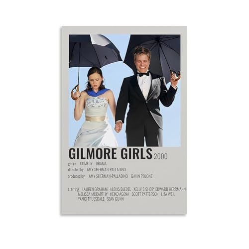 ZhonghuiBo Gilmore Filmposter für Mädchen, dekoratives Leinwandposter, Wandkunst, Dekor, Wohnen, moderne Familienschlafzimmer-Dekoration, Poster, 50 x 75 cm, ungerahmter Stil von ZhonghuiBo