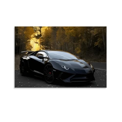 ZhonghuiBo Sportwagen-Poster, dekoratives Leinwand-Poster, Wandkunst, Dekor, Wohnen, moderne Familienschlafzimmer-Dekoration, Poster, 60 x 90 cm, ungerahmter Stil von ZhonghuiBo