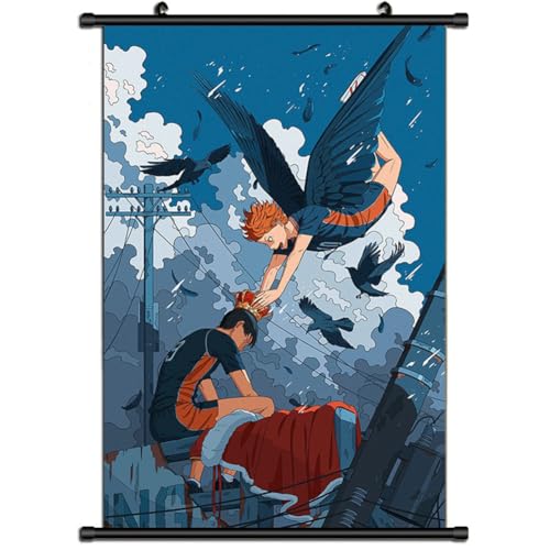 Anime-Poster Haikyuu!! Hängende Malerei Anime Rollbild Home Decor Poster Wandgemälde für Wohnzimmer Wanddekoration von Zhongkaihua