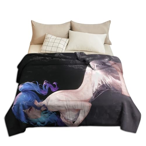 Zhongkaihua 13D Druck Azur Lane Decke Anime Decke Fleece Ultraweiche Flanelldecke für Sofa Bett Überwürfe Anime Bettwäsche Mädchen von Zhongkaihua