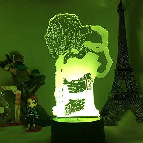 Zhongkaihua Anime Cartoon Comic My Hero Academia 3D Schreibtischlampe LED Cool Boku No Hero Academia Nachtlicht 16 Farben Farbwechsel Touch Fernbedienung Lampe Kreative Kinder Geburtstag Geschenk von Zhongkaihua