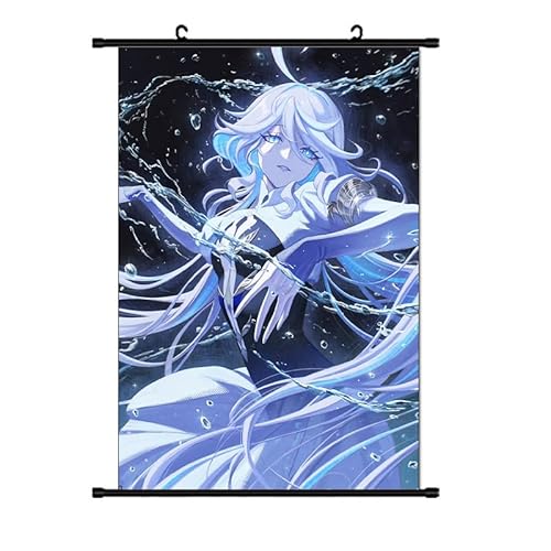 Zhongkaihua Anime-Poster Arlecchino/Xiao/Raiden Shogun, Anime-Roll-Poster, Gemälde, Anime-Merch, hängende Stoffwandkunst, Schlafzimmer, Heimdekorationen (40 x 60 cm) von Zhongkaihua