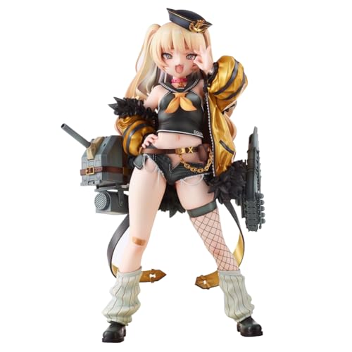 Zhongkaihua Azur Lane USS Bache-Figur – 22 cm stehend, austauschbares Zubehör, Actionfigur, Anime-Spiel, PVC-Statue, Zuhause, Schreibtisch, Ornament, Dekoration, Geschenk für Fan von Zhongkaihua