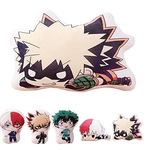 Zhongkaihua Boku No Hero Academia Plüschtier, 3D gedrucktes digitales Kissen Super Kawaii MHA Anime Charakter Plüschtier Puppen mit doppelseitigem Muster für Zuhause Sofa Dekor von Zhongkaihua