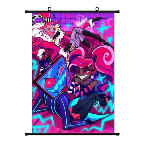 Zhongkaihua Hazbin Hotelposter Engel Staub/Alastor/Luzifer, Anime-Poster, Gemälde, Stoff, hängende Schriftrolle, Wandkunst für Hazbin Hotel, Merch, Schlafzimmer, Heimdekoration Zhongkaihua Hazbin Hotelposter Engel Staub/Alastor/Luzifer, Anime-Poster, Gemälde, Stoff, hängende Schriftrolle, Wandkunst für Hazbin Hotel, Merch, Schlafzimmer, Heimdekoration von Zhongkaihua