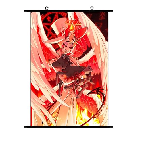 Zhongkaihua Hazbin Hotelposter Engel Staub/Alastor/Luzifer, Anime-Poster, Gemälde, Stoff, hängende Schriftrolle, Wandkunst für Hazbin Hotel, Merch, Schlafzimmer, Heimdekoration Zhongkaihua Hazbin Hotelposter Engel Staub/Alastor/Luzifer, Anime-Poster, Gemälde, Stoff, hängende Schriftrolle, Wandkunst für Hazbin Hotel, Merch, Schlafzimmer, Heimdekoration von Zhongkaihua