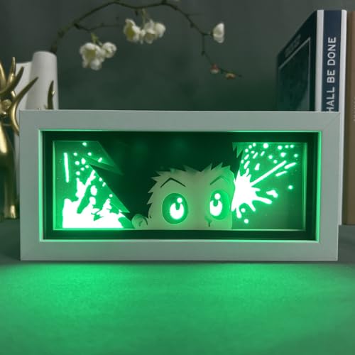 Zhongkaihua Killua Zaoldyeck Kurapika Gon·Freecss Hyskoa Anime Kreativität Papier Carving Nachtlichte Fernbedienung Touch Nachtlicht Dekoration Geburtstag Geschenk von Zhongkaihua