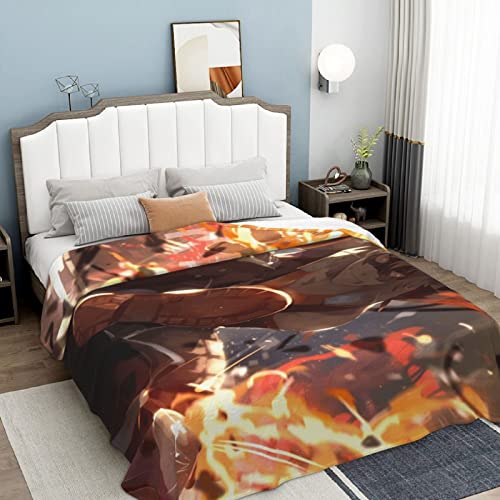 Zhongkaihua My Hero Academia Decke Anime Flanell Decken Überwurf Super Weich Flanell Komfort Sofa Anime Decke für Kinder Erwachsene Bett Couch von Zhongkaihua