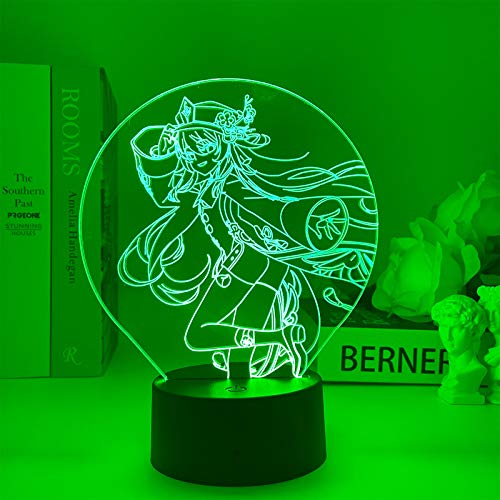 Zhongkaihua Neuheit Kreative 3D LED Licht 7 Ändern Farben Touch Swich Nachtlicht Cartoon Charakter Schreibtisch Lampe mit Fernbedienung Kinder Schlafzimmer Dekor von Zhongkaihua