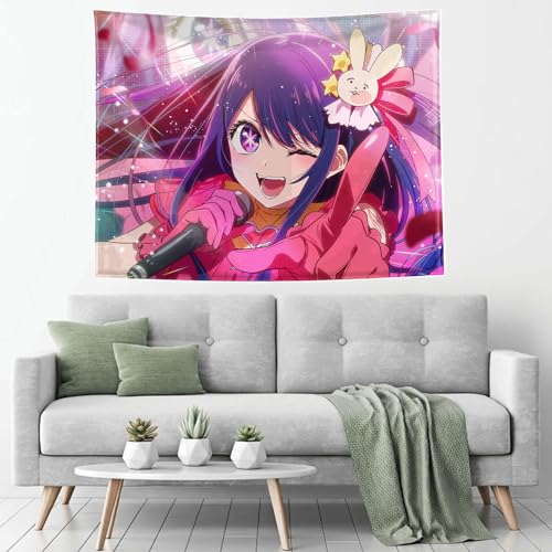 Zhongkaihua Oshi no Ko Merch Tapisserie Anime Oshi no Ko Poster Decke Wandbehang Hintergrund Kunst Wandteppiche Home Schlafzimmer Wohnheim Dekoration von Zhongkaihua
