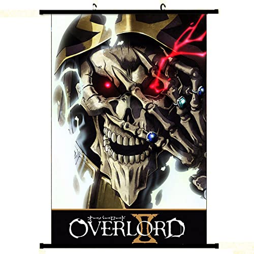 Zhongkaihua Overlord Anime Wall Scroll Poster Albedo Anime 3D Drucke Charakter Muster Scroll Poster Kunst Decor Leinwand von Zhongkaihua