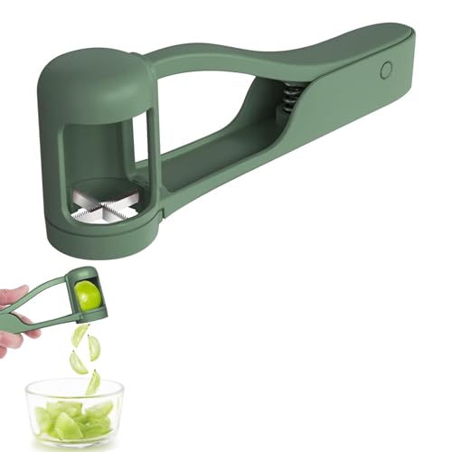 ZhouWei Traubenschneider, Tragbarer Obstschneider Trauben Schneider für Kleinkinder Erdbeerschneider Viertelschneider Werkzeug Küchenhelfer, für Obst Gemüse Salat Frische Platter Making (Grün) von ZhouWei