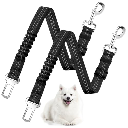 Zhtulck 2 Stück Anschnallgurt Hund Auto, Verstellbarer Hunde Anschnallgurt Auto Elastischer Ruckdämpfung Hundeanschnaller fürs Auto für Alle Hunderassen Katzen & Autotypen (50-85cm) Zhtulck 2 Stück Anschnallgurt Hund Auto, Verstellbarer Hunde Anschnallgurt Auto Elastischer Ruckdämpfung Hundeanschnaller fürs Auto für Alle Hunderassen Katzen & Autotypen (50-85cm) von Zhtulck