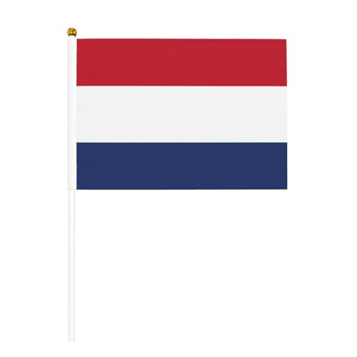 Niederländische Flagge, doppelseitige winkende Flaggen und Mini-Stick-Flaggen, geeignet für Party-Dekoration und Teamaktivitäten von Zhuanyun
