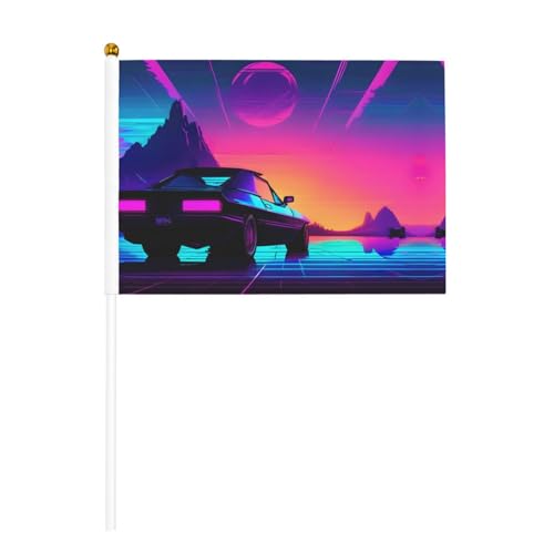 Retrowave Bilder doppelseitige winkende Flaggen und Mini-Stickflaggen, geeignet für Partydekoration und Teamaktivitäten Retrowave Bilder doppelseitige winkende Flaggen und Mini-Stickflaggen, geeignet für Partydekoration und Teamaktivitäten von Zhuanyun