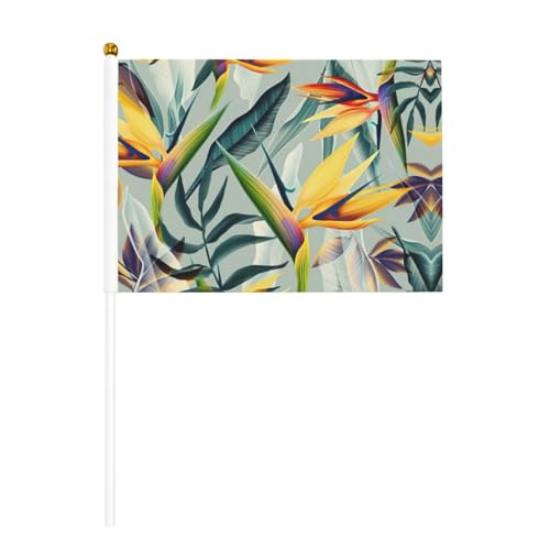 Tropische Landschaft, doppelseitige winkende Flaggen und Mini-Stick-Flaggen, geeignet für Party-Dekoration und Teamaktivitäten von Zhuanyun