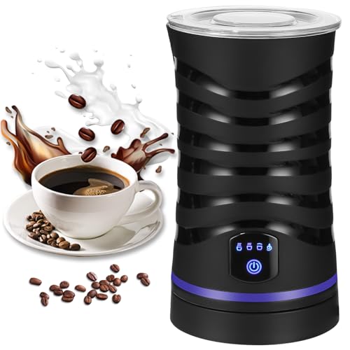 4-in-1 Elektrischer Milchaufschäumer mit Antihaftbeschichtung Für heißen und kalten Milchschaum, automatische Abschaltung, ideal für Kaffee und Milch von Zhufas
