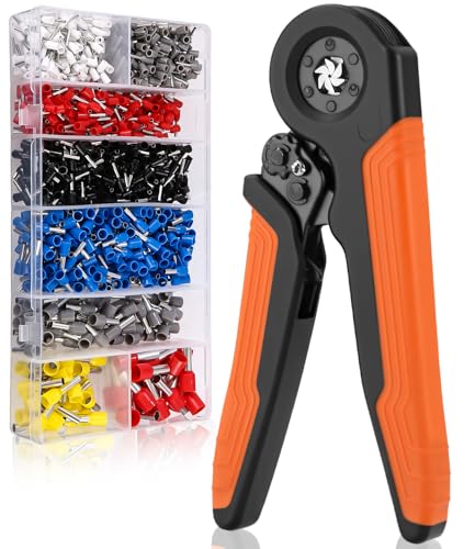 Crimpzange für 0,5-6mm², Crimping Pliers Kabelschuhe Setmit 1200 Stück Kabelschuhen Crimpzange für Zange Haushaltsgeräte Verbindung, Fahrzeug Schaltung Wartung Orange-schwarz Crimpzange für 0,5-6mm², Crimping Pliers Kabelschuhe Setmit 1200 Stück Kabelschuhen Crimpzange für Zange Haushaltsgeräte Verbindung, Fahrzeug Schaltung Wartung Orange-schwarz von Zhufas