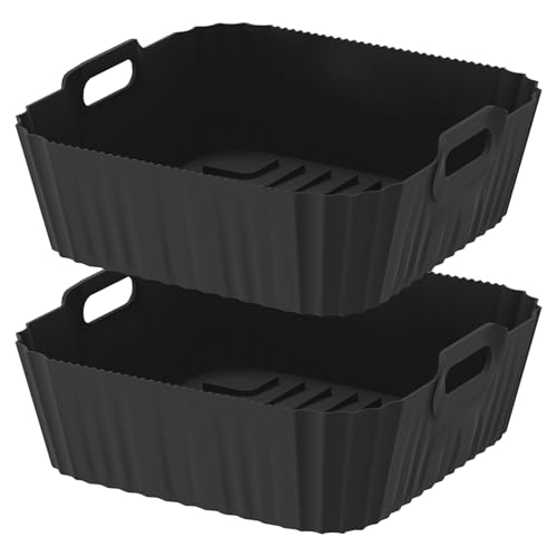 2 Stück Silikonform Heißluftfritteuse für Ninja Heißluftfritteuse Max Pro 6,2 L AF180EU Philips HD9270, Ninja Silikonform Airfryer für 6,2L AF180DE 4,7L AF140EU,BPA-frei 2 Stück Silikonform Heißluftfritteuse für Ninja Heißluftfritteuse Max Pro 6,2 L AF180EU Philips HD9270, Ninja Silikonform Airfryer für 6,2L AF180DE 4,7L AF140EU,BPA-frei von Zhufas