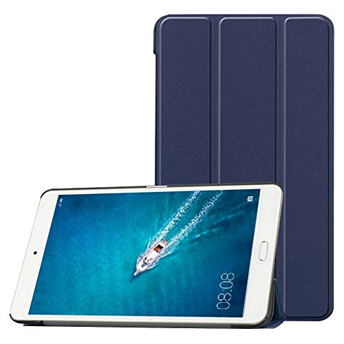 Zhuhaixmy Premium Leder Cover Tri-Fach Flip Stehen Multi-Angle Schützend Hülle für Huawei Honor Waterplay 8 HDL-W09/HDL-AL00 von Zhuhaixmy