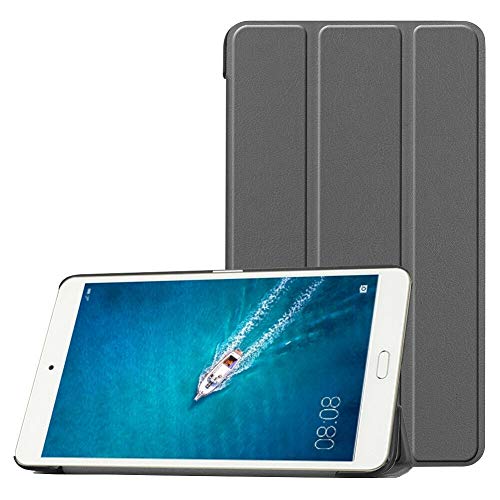 Zhuhaixmy Premium Leder Cover Tri-Fach Flip Stehen Multi-Angle Schützend Hülle für Huawei Honor Waterplay 8 HDL-W09/HDL-AL00 von Zhuhaixmy