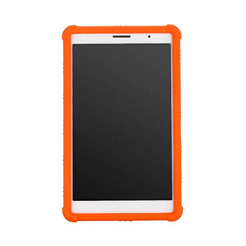Zhuhaixmy Schutzhülle für Huawei MediaPad T3 8 - Silikon Hülle Tasche Case Etui mit Ständer für Huawei MediaPad T3 8.0 inch KOB-W09 KOB-L09,Orange von Zhuhaixmy