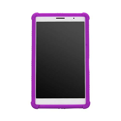 Zhuhaixmy Schutzhülle für Huawei MediaPad T3 8 - Silikon Hülle Tasche Case Etui mit Ständer für Huawei MediaPad T3 8.0 inch KOB-W09 KOB-L09,Purplue von Zhuhaixmy