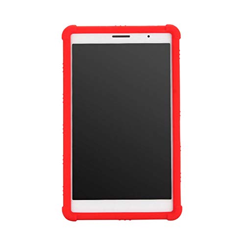 Zhuhaixmy Schutzhülle für Huawei MediaPad T3 8 - Silikon Hülle Tasche Case Etui mit Ständer für Huawei MediaPad T3 8.0 inch KOB-W09 KOB-L09,Rot von Zhuhaixmy