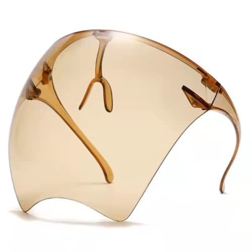 Übergroße große große Shield-Vollgesichts-Polarisierte große Spiegel-Sonnenbrille，Modisch Und Anti-Ultraviolett-Schutz， Sonnenbrillen-Visier-Vollgesichtsabdeckung (15) von Zhuidream