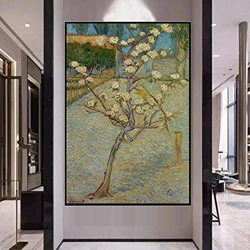 Blühender Birnbaum - DIY 5D Diamond Painting Kits - Van Gogh - Kreuzstich Stickerei Full Round Craft Art Gift 30x40cm von Zhyaunz