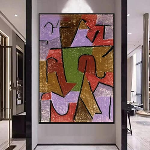 DIY 5D Diamant Malerei Kits Paul Klee Abstraktes Muster Malen nach Zahlen Stickerei Zeichnung Strass Kunst Handwerk 30x40cm von Zhyaunz