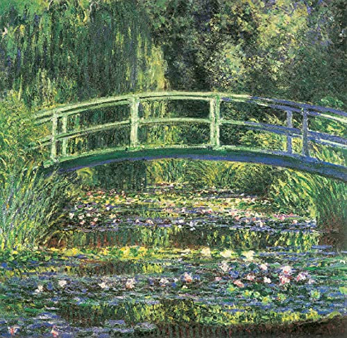 Zhyaunz DIY 5D Diamond Painting by Number Kits Claude Monet Die japanische Brücke Kreuzstich Stickerei Strass Bild Kunst Handwerk Wanddekoration 30x40cm von Zhyaunz