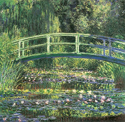 DIY 5D Diamond Painting by Number Kits Claude Monet Die japanische Brücke Kreuzstich Stickerei Strass Bild Kunst Handwerk Wanddekoration 30x40cm von Zhyaunz