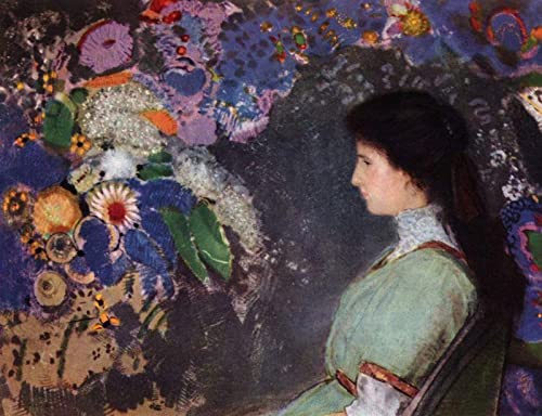 DIY 5D Diamond Painting Odilon Redon Frau Bilder Stickerei Kreuzstich Strass Full Round Drill Mosaik Art Decor 40x50cm von Zhyaunz