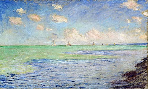 Zhyaunz Das Meer bei Pourville Claude Monet DIY 5D Diamant Malerei Kits Kreuzstich Stickerei Volle Runde Handwerk Kunst Geschenk 40x50cm von Zhyaunz