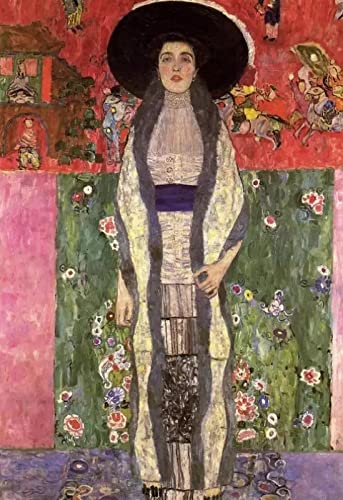 Zhyaunz Porträt von Adele Bloch-Bauer - DIY 5D Diamond Painting Sets - Gustav Klimt - Kreuzstich Stickerei Full Round Craft Art Gift 40x50cm von Zhyaunz