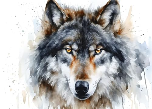 Diamond Painting Tier Diamond Painting Erwachsene,Diamant Painting Bilder Wolf,DIY Crystal Strass Stickerei Painting Diamant Malerei Kit,für Home Wand Décor, Halloween, Frau Geschenke 50x70cm XZ-6165 Diamond Painting Tier Diamond Painting Erwachsene,Diamant Painting Bilder Wolf,DIY Crystal Strass Stickerei Painting Diamant Malerei Kit,für Home Wand Décor, Halloween, Frau Geschenke 50x70cm XZ-6165 von Zhynfiie