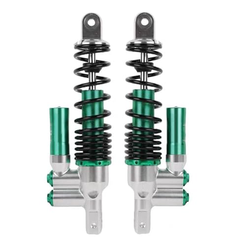 ZhyoNgFu Aufhängungen Stoßdämpfer 290/320 Mm Motorrad-Invert-Stoßdämpfer-Hinterradaufhängung Für H-da Ya-ha Nmax Nvx Xmax Pcx125 150(320mm Silver Green) von ZhyoNgFu