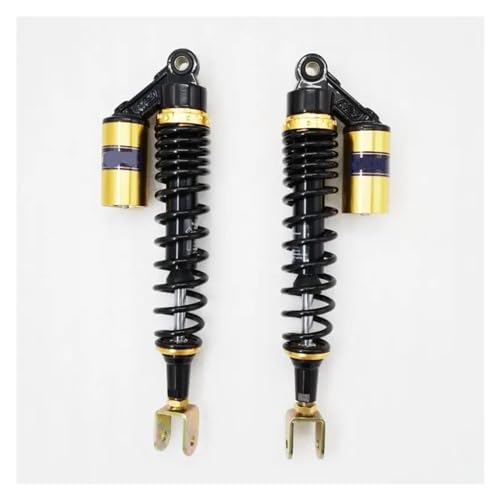 ZhyoNgFu Aufhängungen Stoßdämpfer 30 Mm Gabel Universal 400 Mm 7 Mm Feder Motorrad Luftstoßdämpfer Für Ya-ha H-da Scooter Dirt Bike Quad Gokart ATV(Black Gold) von ZhyoNgFu