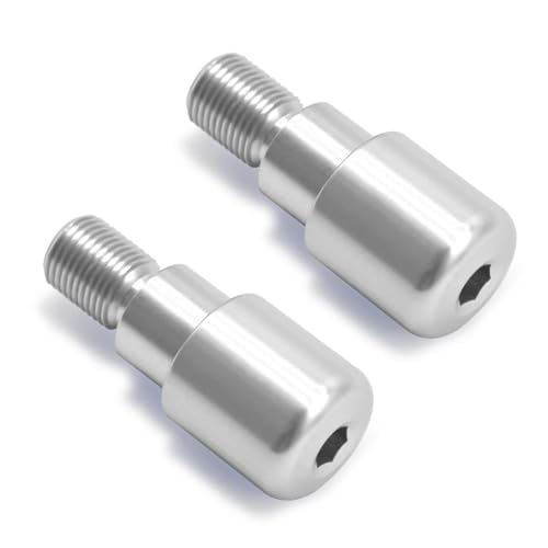 ZhyoNgFu Lenkerendstopfen-Schieber Für MT-07 MT07 MT 07 09 10 MT-09 MT-10 X-MAX 400 125 250 T-MAX 530 Motorrad Handgriffe Enden Lenker Enden(Silber) von ZhyoNgFu
