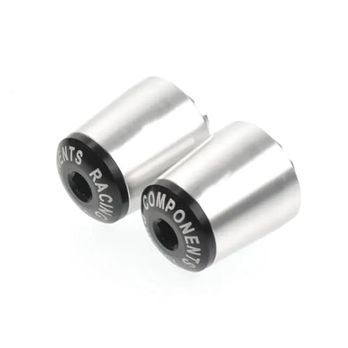 ZhyoNgFu Lenkerendstopfen-Schieber Für MT03 MT-03 2022-2023 7/8 "Motorrad Universal Lenker Griffe Enden Gegengewicht Griff Bar Slider End Kappe Stecker(Silber) von ZhyoNgFu