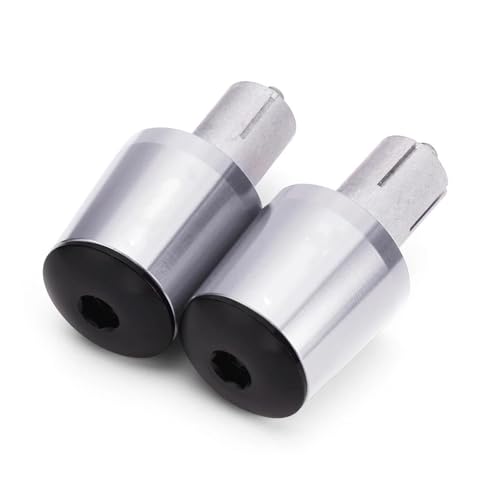 ZhyoNgFu Lenkerendstopfen-Schieber Für XL1000V Varadero XL1000 XL125 V XL 1000 125 V Varadero Motorrad Lenker Griffe Griff Bar Kappe End Stecker(Silber) von ZhyoNgFu