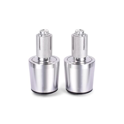 ZhyoNgFu Lenkerendstopfen-Schieber Für Xmax 125 250 300 400 X-MAX 2016 2017 2018 2019 2020 2021 Motorrad Handgriffe Bar End Stecker Moto Lenker Kappen(Silber) von ZhyoNgFu