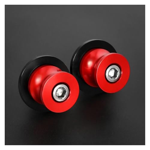 ZhyoNgFu Motorrad Schwingenspulenständer Für FZS1000 2001-2005 2002 2003 2004 FZS 1000 Motorrad 6MM Schaukel Arm Stand Schraube Schwinge Spulen Sliders(Rot) von ZhyoNgFu