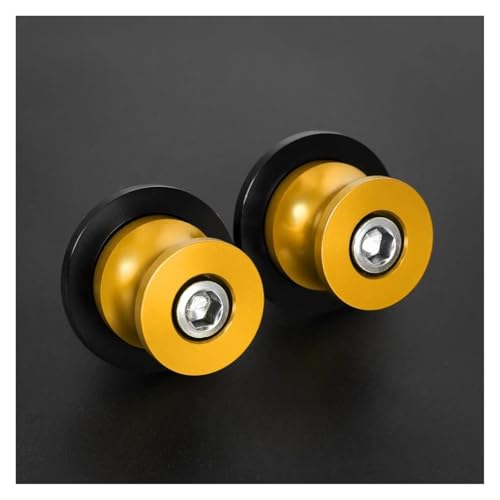 ZhyoNgFu Motorrad Schwingenspulenständer Für FZS1000 2001-2005 2002 2003 2004 FZS 1000 Motorrad 6MM Schaukel Arm Stand Schraube Schwinge Spulen Sliders(Yellow) von ZhyoNgFu