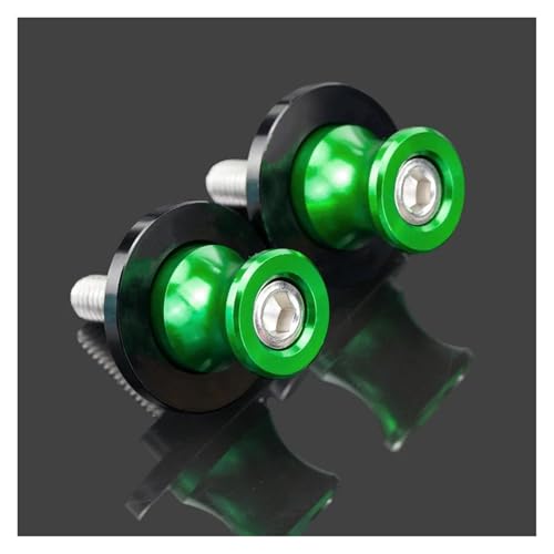 ZhyoNgFu Motorrad Schwingenspulenständer Für Tmax 530 2012-2019 Tmax530 Sx Dx 2017 2018 2019 Motorrad Zubehör 6MM Schwinge Spulen Stand Schrauben Slider(Grün) von ZhyoNgFu