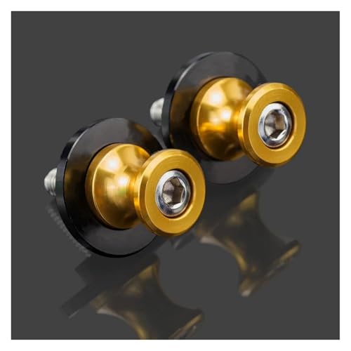 ZhyoNgFu Motorrad Schwingenspulenständer Für Tmax 530 2012-2019 Tmax530 Sx Dx 2017 2018 2019 Motorrad Zubehör 6MM Schwinge Spulen Stand Schrauben Slider(Yellow) von ZhyoNgFu