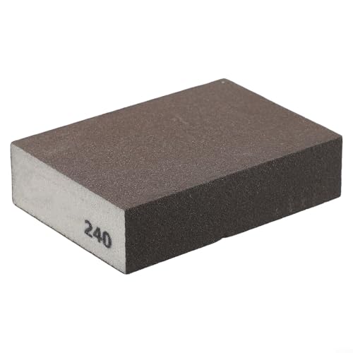 1 x Schaumstoff-Schleifblock, Schleifpapier, Ziegel, Schleifschwamm für Holz, Trockenbau, Metall, Gläser, grob, Holzmöbelpolieren, waschbar und wiederverwendbar (240#) von ZiStarlilife
