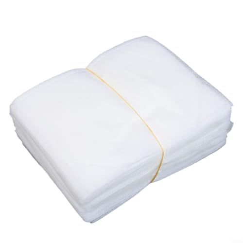 100 Vliestöpfe für Pflanzengärtnerei, atmungsaktives und biologisch abbaubares Material (10 x 12 cm flach) von ZiStarlilife