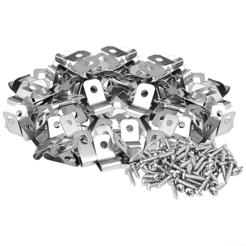 100200 Stück landwirtschaftliche Aluminium-Clip-Zaun-Clips mit Schrauben für sicheren Viehzaun für Installation und Drahtgeflecht-Befestigung auf Bauernhöfen und Gärten (200 Clips + 200 Schrauben) 100200 Stück landwirtschaftliche Aluminium-Clip-Zaun-Clips mit Schrauben für sicheren Viehzaun für Installation und Drahtgeflecht-Befestigung auf Bauernhöfen und Gärten (200 Clips + 200 Schrauben) von ZiStarlilife